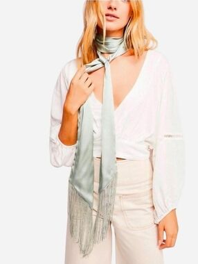 Free People Fringe Super Skinny Scarf